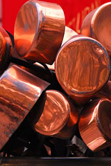 copper cooking pots